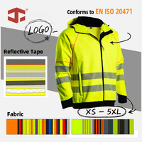 JIADE – Sweat à capuche zippé intégral en tissu softshell 3 couches, coupe ample, pour printemps-automne, sécurité sur chantier, vêtements d'extérieur personnalisés