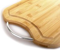 Planche à découper en bambou de qualité supérieure avec rainure pour les jus