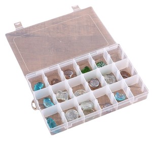 Transparent 18 Compartment Jewelry Storage <b>Box</b> With Lid Plastic Organizer For <b>Sewing</b> Needle And Small Parts Storage - Product Image 5