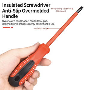 Juego de destornilladores aislados RUIKE 10 en 1 con probador de voltaje para herramientas de mantenimiento del hogar, estuche blando de almacenamiento - Product Image 5