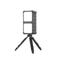 Batterie solaire portable 30000mAh pour l'extérieur, étanche IP65, chargeur portable avec filetage 1/4'' et double éclairage LED WT-S037