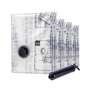G-Multi-Functional 6-Silk Thick Foldable Vacuum <strong>Storage</strong> <strong>Bag</strong> Seasonal <strong>Clothes</strong> Organizer and Space-Saving Plastic Wardrobe <strong>Storage</strong> - Product Image 1