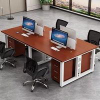 Bureau de direction blanc en promotion, design moderne et épuré, plateau en bois extensible, mobilier de bureau commercial, table pour 2/4/6 personnes