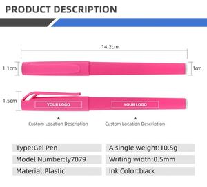 Customizable Logo Stationery Gel <b>Pen</b> with Glitter Ink <b>Multi</b>-<b>Color</b> Options 0.5mm Writing Width for Promotions - Product Image 2