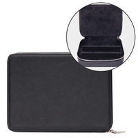 Organisateur de Lunettes de Luxe 3 Fentes, Étui de Voyage pour Lunettes Multiples, Boîte en Cuir PU, Rangement et Présentoir