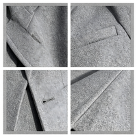 Ensemble 2 pièces pour femme : Blazer structuré gris anthracite et jupe longue plissée – Tenue de bureau formelle élégante pour affaires – Personnalisation OEM/ODM