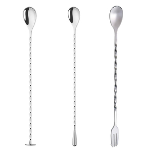 Wuyi Camol vendita calda manico lungo a spirale forma di gocciolamento filo sottile <span class=keywords><strong>Bar</strong></span> cucchiaio in acciaio inossidabile per mescolare Cocktail strumento - Product Image 5