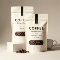 Sachet Doypack Personnalisé avec Logo Imprimé Exclusif, Motif Mat, pour Café Filtré, Fermeture Zippée, Anti-humidité, Qualité Alimentaire