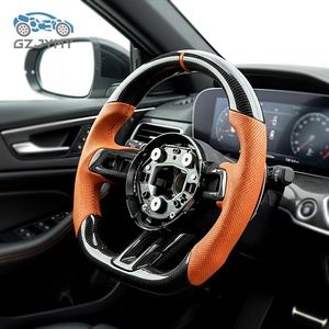 Volant en fibre de carbone et cuir pour VW <span class=keywords><strong>Golf</strong></span> 7 <span class=keywords><strong>R</strong></span> GTI MK7 MK7.5 <span class=keywords><strong>Golf</strong></span> 5 <span class=keywords><strong>Golf</strong></span> <span class=keywords><strong>4</strong></span> Tiguan Atlas Passat Arteon Jetta Sagitar - Product Image 2