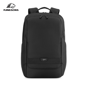 Kingsons <b>Backpack</b> 15.6 Inch Laptop Compartment Waterproof Business Travel Bag Multi Compartment Large Capacity <b>Black</b> - Product Image 4