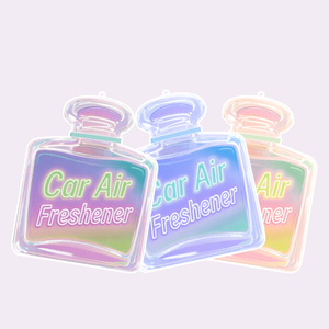 Ambientador de aire de diseño personalizado con forma de coche troquelado, secante de aroma colgante respetuoso con el medio ambiente para pedidos al por mayor - Product Image 3