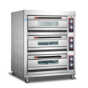 Hornos Eléctricos Comerciales para Panadería - Horneado de Pizza y <span class=keywords><strong>Pan</strong></span> Francés, 3 Niveles, 6 Bandejas - Product Image 3