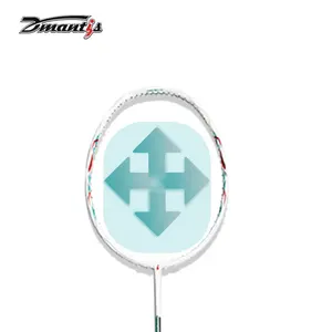 耐用的Dmantis D15型号碳纤维羽毛球拍，带专业软PU握把工厂原装硬球拍，供使用