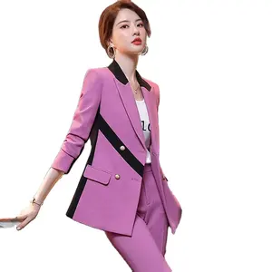 Chinese Supplier New Fashion Women's Suits business formal women pants suits women two piece set