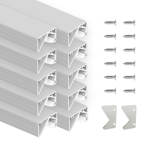 LED Hồ Sơ Cho Tường Chiếu Sáng Với Pc Bìa Led Strip Kênh Nhôm Đùn Hồ Sơ Tản Nhiệt - Product Image 1