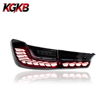 Feux arrière LED KGKB pour BMW Série 3 G20 G22 G80 M3 2019-2022, clair, effet écailles de dragon, clignotants séquentiels, animation séquentielle