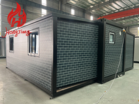 Grande maison préfabriquée extensible de 20 pieds ou 40 pieds, deux chambres, en vente, maison préfabriquée portable, maison résidentielle portable