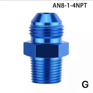 AN6810NPT อะแดปเตอร์เชื่อมต่อท่อน้ำมันเชื้อเพลิง อลูมิเนียมสีดำ สำหรับการติดตั้งเพิ่มเติม อัพเกรดข้อต่อแปลงเกลียว NPT - Product Image 3