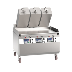 Plaque de cuisson électrique double face de luxe Shineho de haute qualité pour steaks et pains, avec système de levage et abaissement automatique, idéale pour les restaurants (type McDonald's) - Product Image 1