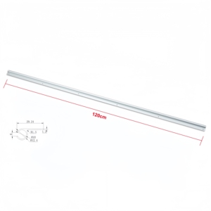 57786 # Perfil de Extrusió<span class=keywords><strong>n</strong></span> de Aluminio para Toldo de Autocaravanas y Caravanas, <span class=keywords><strong>1</strong></span>.2 mm de Grosor, 6 Orificios de Montaje - Product Image 2