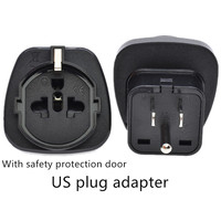 Adaptateur de prise de voyage US/EU/AU vers US 3 broches USA Japon Canada Philippines Thaïlande Taïwan Type B avec mise à la terre SD-5