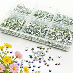 <span class=keywords><strong>OYE</strong></span> STONES 7200 Piezas de Diamantes de Imitación Planos, Diamantes de Imitación Redondos de Cristal para Manualidades, Kit de Pinzas Ss3/4/5/6/8/10 - Product Image 3
