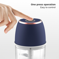 Hachoir automatique à ail et oignon, coupe-légumes domestique facile avec alimentation par batterie, mini robot culinaire