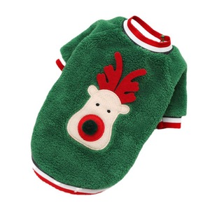 Gugou <b>Christmas</b> Pet <b>Outfit</b> Coral Fleece Dog <b>Cat</b> Two-legged Suit Holiday Clothing Winter Apparel - Product Image 4