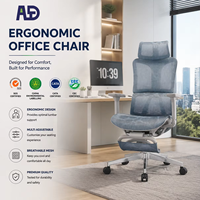 Chaises de bureau de luxe avec appui-tête réglable, design moderne, accoudoirs exécutifs, certifiées BIFMA