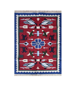 พรมรูปสัตว์ขนาด4x6ฟุตงานสานด้วยมือปอกระเจาแบนดีไซน์ทันสมัยชุดพรมสำหรับตกแต่งห้องน้ำในบ้านแบบกลับด้านได้ - Product Image 1