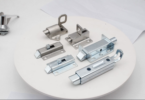 不锈钢按钮自动开启门窗桶吊锁弹簧装载锁闩窗五金配件 - Product Image 5