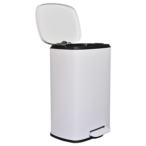 <span class=keywords><strong>Cubo</strong></span> de <span class=keywords><strong>Basura</strong></span> Rectangular de Acero Inoxidable de 50L (13 Galones) con <span class=keywords><strong>Pedal</strong></span> para Reciclaje y Residuos de Cocina - Product Image 2