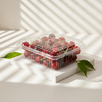 Boîte à fruits en PET transparente de qualité supérieure avec logo personnalisé pour l'emballage alimentaire, améliorant l'attrait et la visibilité du produit