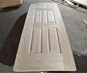 Diseño moderno Roble/Haya/Okoume/Sepele Frente MDF Piel de puerta Madera contrachapada Apertura plegable para decoración de interiores para apartamentos - Product Image 2