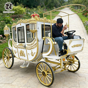 Charrette de luxe personnalisée pour chevaux, charrette de mariage de luxe tirée par des chevaux - Product Image 5