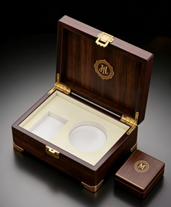 กล่องของขวัญน้ำหอมไม้หรูหราแบบกำหนดเอง กล่องบรรจุภัณฑ์น้ำมันหอมระเหย กล่องของขวัญไม้ทรงสี่เหลี่ยมทำจากแผ่นใยไม้อัดความหนาแน่นสูง - Product Image 2