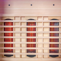 Sauna infrarouge lointain de luxe et hammam combiné intérieur extérieur hammam sec et humide