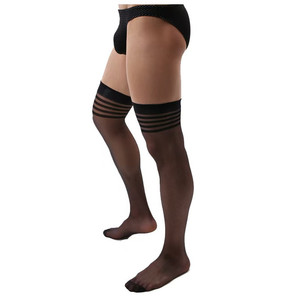 Isme Yi Zhi <span class=keywords><strong>Mi</strong></span> <span class=keywords><strong>Bas</strong></span> cuissardes noires en <span class=keywords><strong>nylon</strong></span> pour hommes, respirantes, style été - Product Image 3