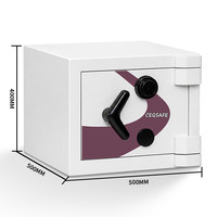 CEQSAFE Coffre-fort professionnel ignifuge haute sécurité avec dispositif de verrouillage à ressort, armoire sécurisée anti-effraction pour maisons de luxe