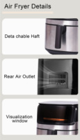 Four à vapeur numérique RONCHI 1700W couleur argent moderne 7/8L avec surface antiadhésive pour la vente en gros