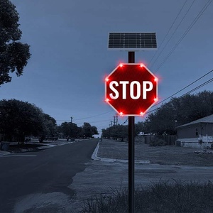 Mutcd <span class=keywords><strong>R1</strong></span>-<span class=keywords><strong>1</strong></span> năng lượng mặt trời điện LED thư chiếu sáng dừng đăng nhập cảnh báo giao thông sản phẩm - Product Image 4