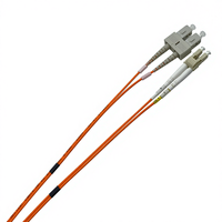 Câble de raccordement fibre optique COMTON Duplex LC SC Multimode OM1 62.5µm Orange pour réseaux FTTH/FTTB/FTTX 1m/Longueur personnalisée