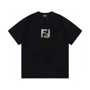Nouveau T-shirt Homme Dijia Printemps-Été 2025 à Manches Courtes et Col Rond en Pur Coton, Imprimé Numérique Lettres Style Anglais, Coupe Ample, pour le Commerce Transfrontalier - Product Image 3