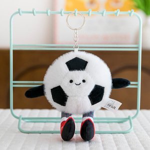 Porte-clés en peluche <span class=keywords><strong>de</strong></span> ballon <span class=keywords><strong>de</strong></span> football <span class=keywords><strong>de</strong></span> dessin animé, jouet doux mignon, pendentif, poupée en peluche, breloque pour <span class=keywords><strong>sac</strong></span>, idéal pour les enfants, les garçons, les filles, les cadeaux sur le thème du <span class=keywords><strong>sport</strong></span> - Product Image 3