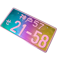 Plaque rectangulaire universelle en aluminium Leadway, finition brillante, décorative et colorée, taille européenne 520x110mm, épaisseur 2mm, vente en gros