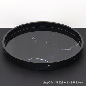 Nhựa Cổ Điển Đồ Trang Sức Khay Khách Sạn Hiển Thị Đứng Tay Khử Trùng Lối Vào Phòng Khách <span class=keywords><strong>Countertop</strong></span> Trang Trí Đảng Món Ăn Tấm Trang Trí - Product Image 6