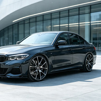 Jantes Flowtone Noir Brillant avec Face Usinée 20 Pouces 5x120 5x112 Jantes en Alliage à Double Rayon en Y pour BMW Audi Series Benz Tesla