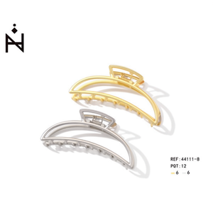 Pince à cheveux Angelina grande taille 11 cm en métal, accessoire pour femme, usage quotidien, style simple, couleur unie, pince à cheveux de haute qualité - Product Image 1