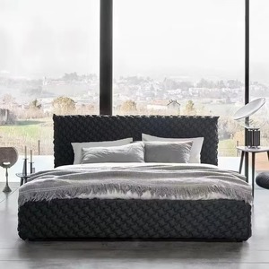 Base de Cama King Moderna Tapizada en Tela, Diseño de Base de Cama con Resorte, Estilo Elegante - Product Image 4