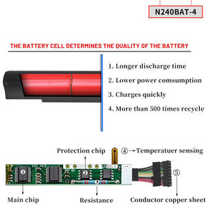 แบตเตอรี่แล็ปท็อป N240BAT-3 N240BAT-4 32Wh 14.8V สำหรับ CLEVO โน้ตบุ๊ค N250LU N250JU N240BU N240JU NP3240 N240PU โรงงานใหม่ - Product Image 4